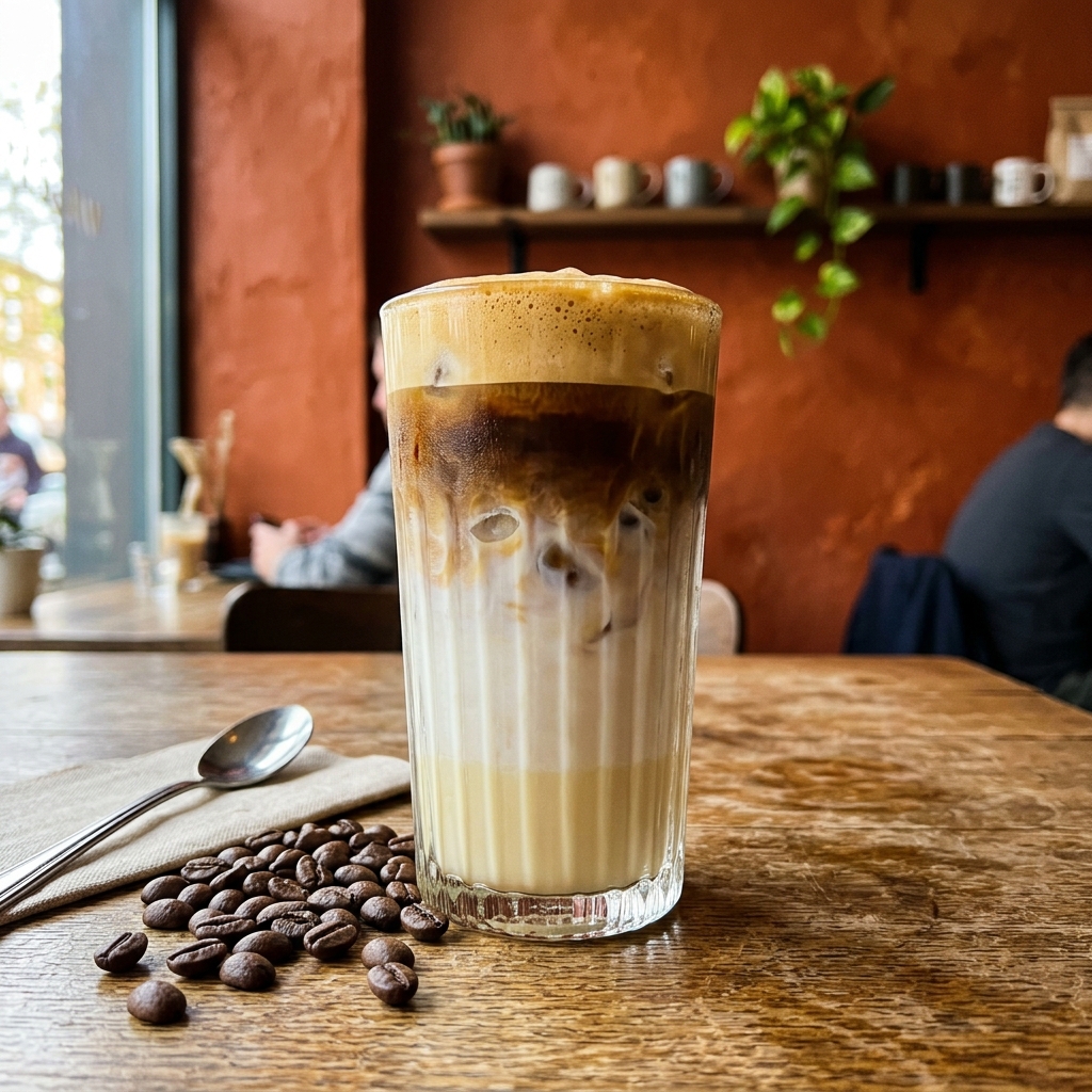 Hidden Gem Cafe Specialty Spanish Latte and slow-roasted coffee beans